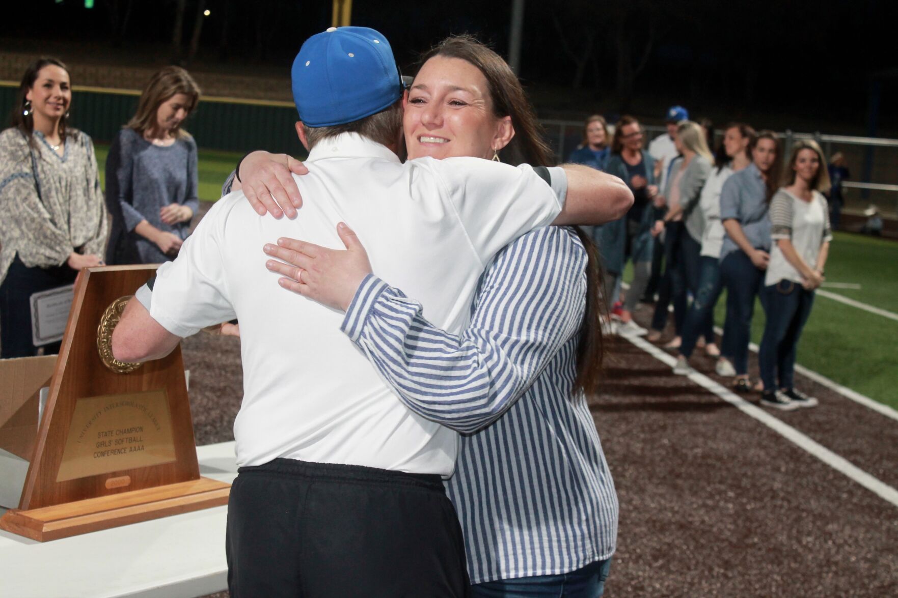 WF coach hug